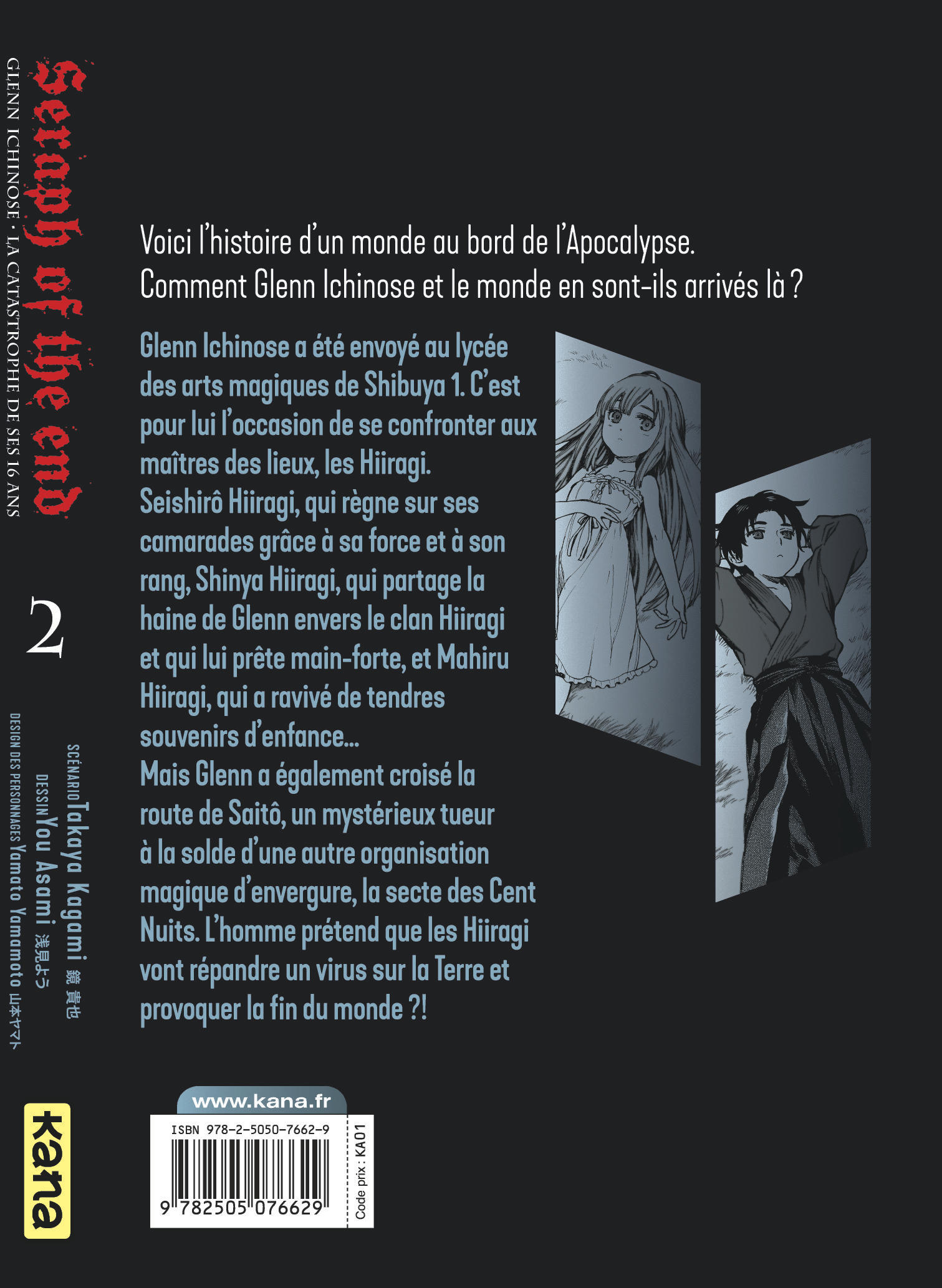 Seraph of the End - Glenn Ichinose T2 - 4eme