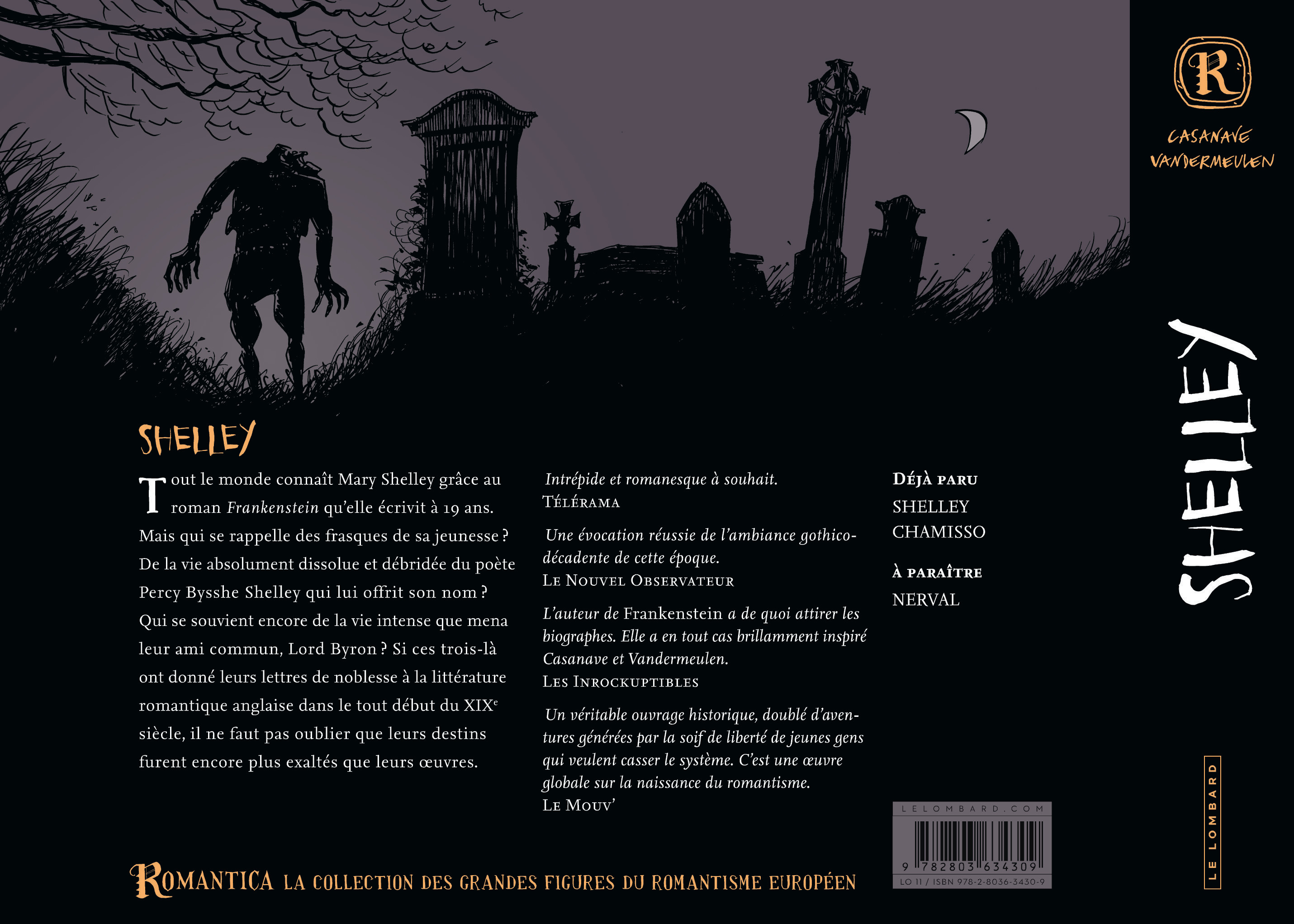 Percy & Mary Shelley - La Vie amoureuse de l'auteur de Frankenstein - 4eme