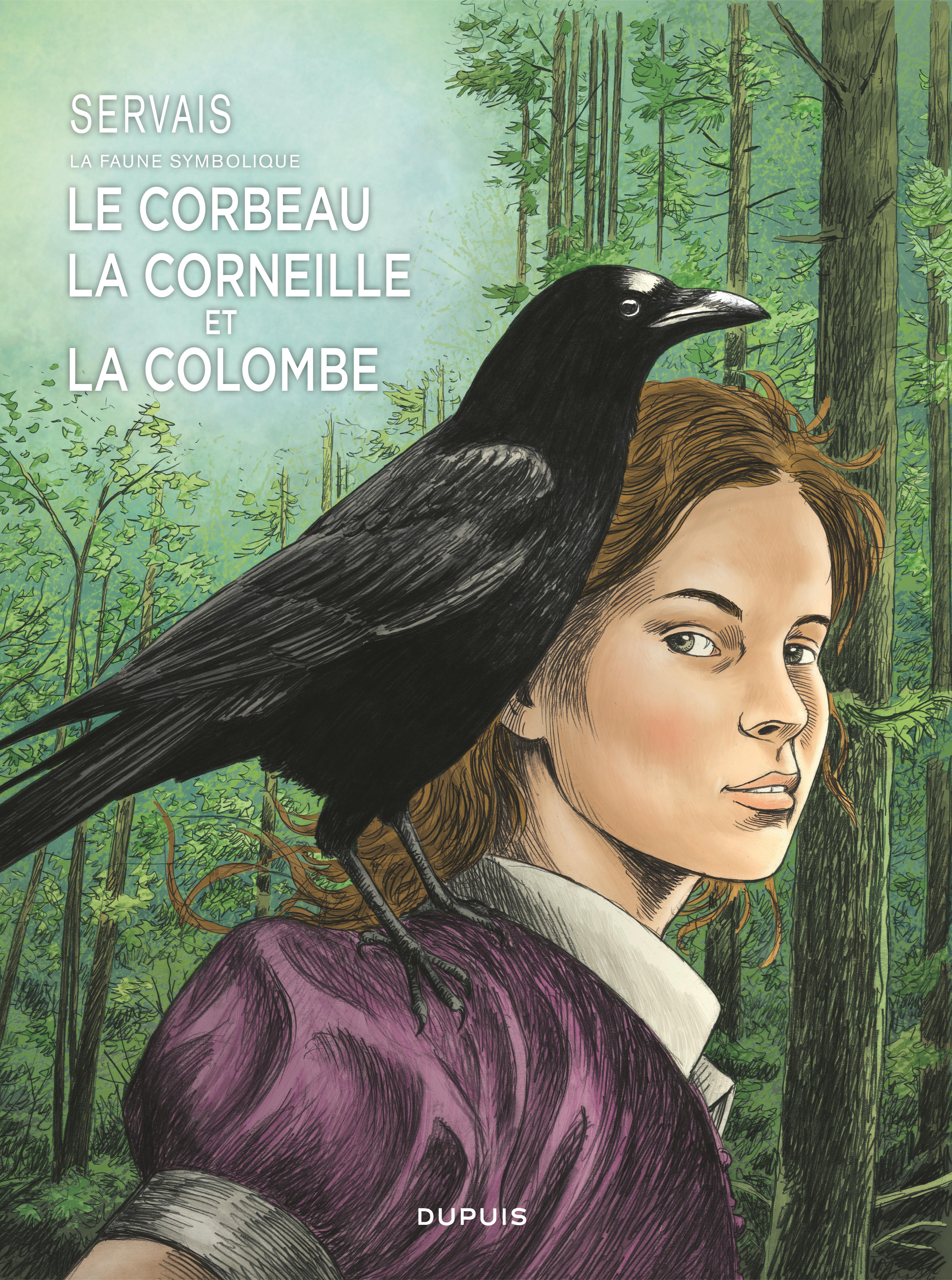 Le corbeau, la corneille et la colombe - couv