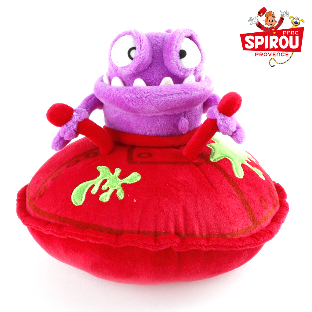 Parc Spirou - Peluche Blork dans sa soucoupe - principal