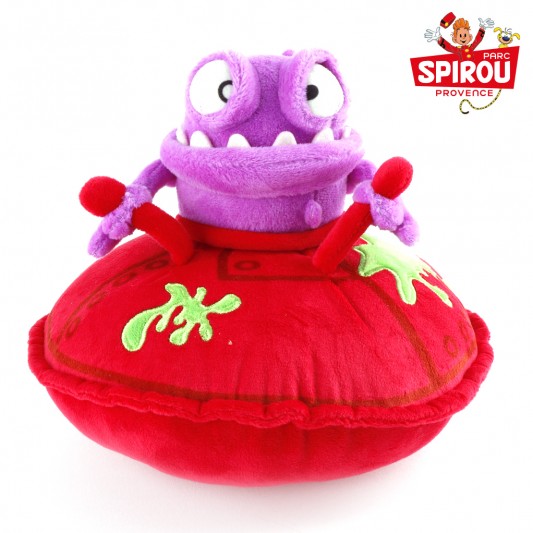 Parc Spirou - Peluche Blork dans sa soucoupe - principal
