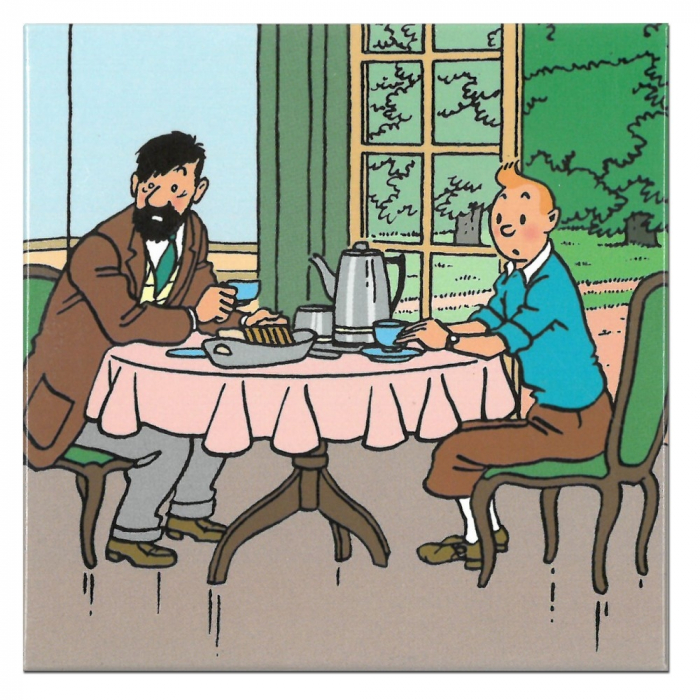 Magnet Tintin - Déjeuner - principal