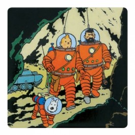 Magnet Lune Tintin - Tintin, Haddock & Milou