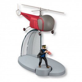 Figurine Tintin - l'Hélicoptère des agents de bordure - l'Affaire Tournesol