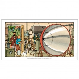 Affiche Tintin - L'Affaire Tournesol - Laboratoire
