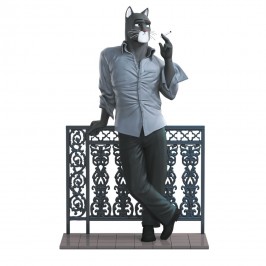 Figurine résine Blacksad au balcon