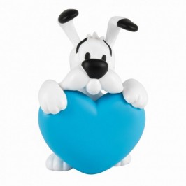 Figurine PVC - Idéfix coeur bleu