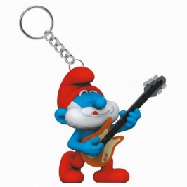 Porte-clés Grand Schtroumpf avec guitare