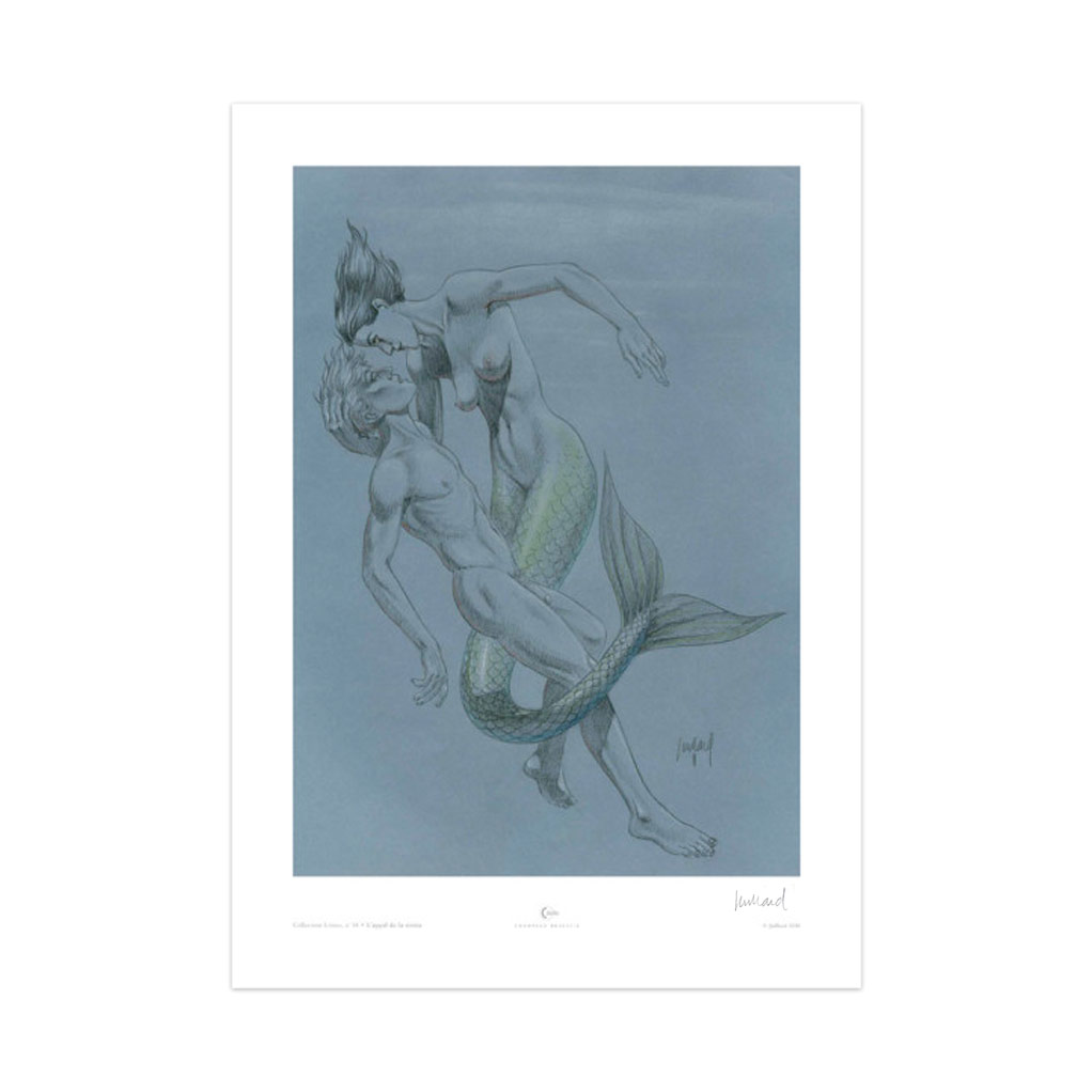 Estampe L’appel de la sirène (signée par Juillard) - principal