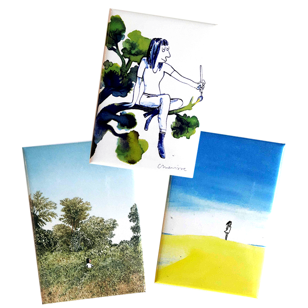 Pack de 3 magnets Catherine Meurisse - principal