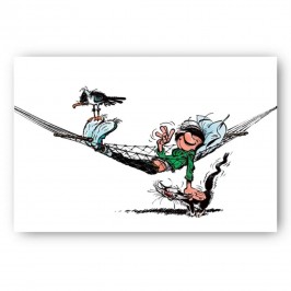 Tableau Gaston Lagaffe - Gaston dans son hamac