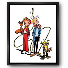 Tableau Spirou - Spirou, Fantasio, Spip et le Marsupilami - Caisse américaine noire