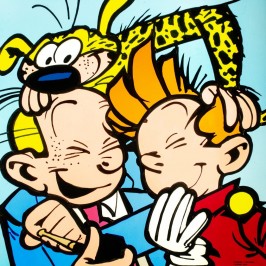 Vitrail Ateliers Loire - Franquin - Spirou, Fantasio et Le Marsupilami