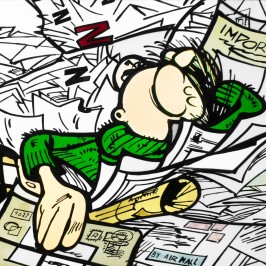 Vitrail Ateliers Loire - Franquin - Gaston courrier