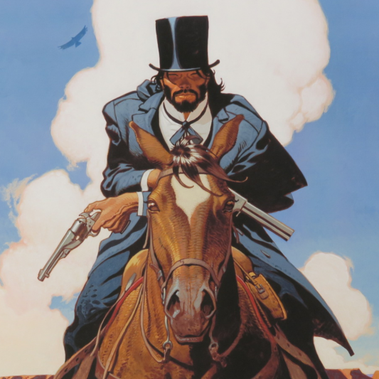 Digigraphie Undertaker - Portrait à cheval - principal