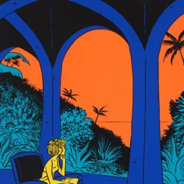 Sérigraphie Sur la terrasse - Jean-Philippe Peyraud
