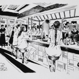 Sérigraphie - Midi à Tokyo - Pierre-Henry Gomont