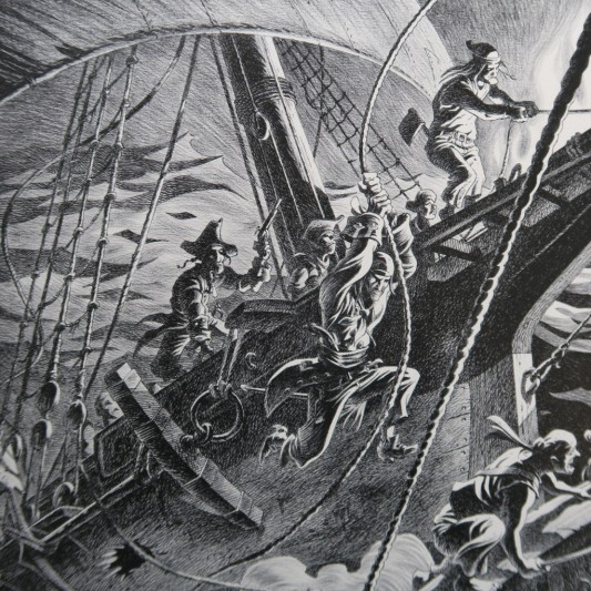Tirage d'Art Riff Reb's - Combat en Mer - principal
