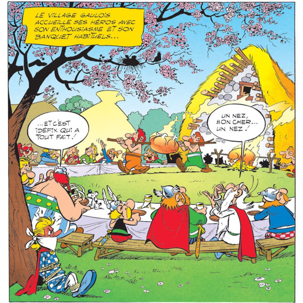 Digigraphie sur canvas Astérix & Obélix - Banquet Cléopâtre, toile sur chassis - 50 x 50 cm - principal