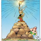 Digigraphie sur canvas Astérix & Obélix - LA Flamme - 50 x 50 cm - Toile sur chassis - principal