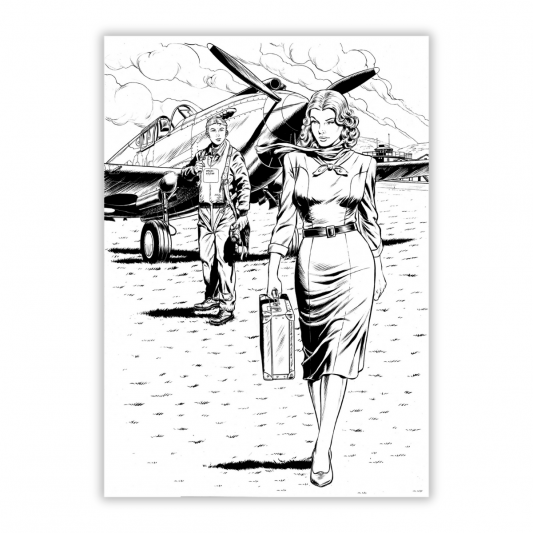 Ex-libris Buck Danny Origines T4 exclusivité 9e Store - principal