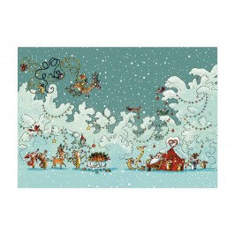 Tirage d'art les Petits Marsus et le père Noël - Benjamin Chaud