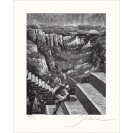 Sérigraphie Schuiten - Sur les chemins noirs - Je n'y arriverai jamais - principal