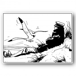 Tableau Corto Maltese 7 - Les dunes noir et blanc
