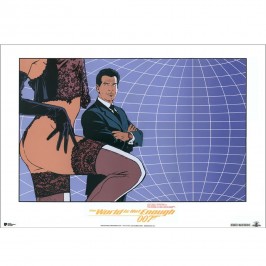 Sérigraphie Largo Winch - Hommage James Bond - World is not enough