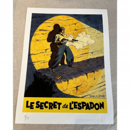 Tirage d'art Le Secret de l’Espadon Tome 1 – Journal Tintin 80 ans
