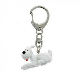 Porte-clés PVC - Milou couché 3cm