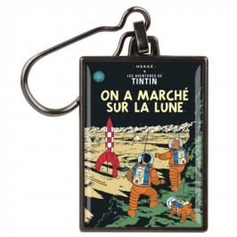 Porte-clés métal - Album On a marché sur la Lune