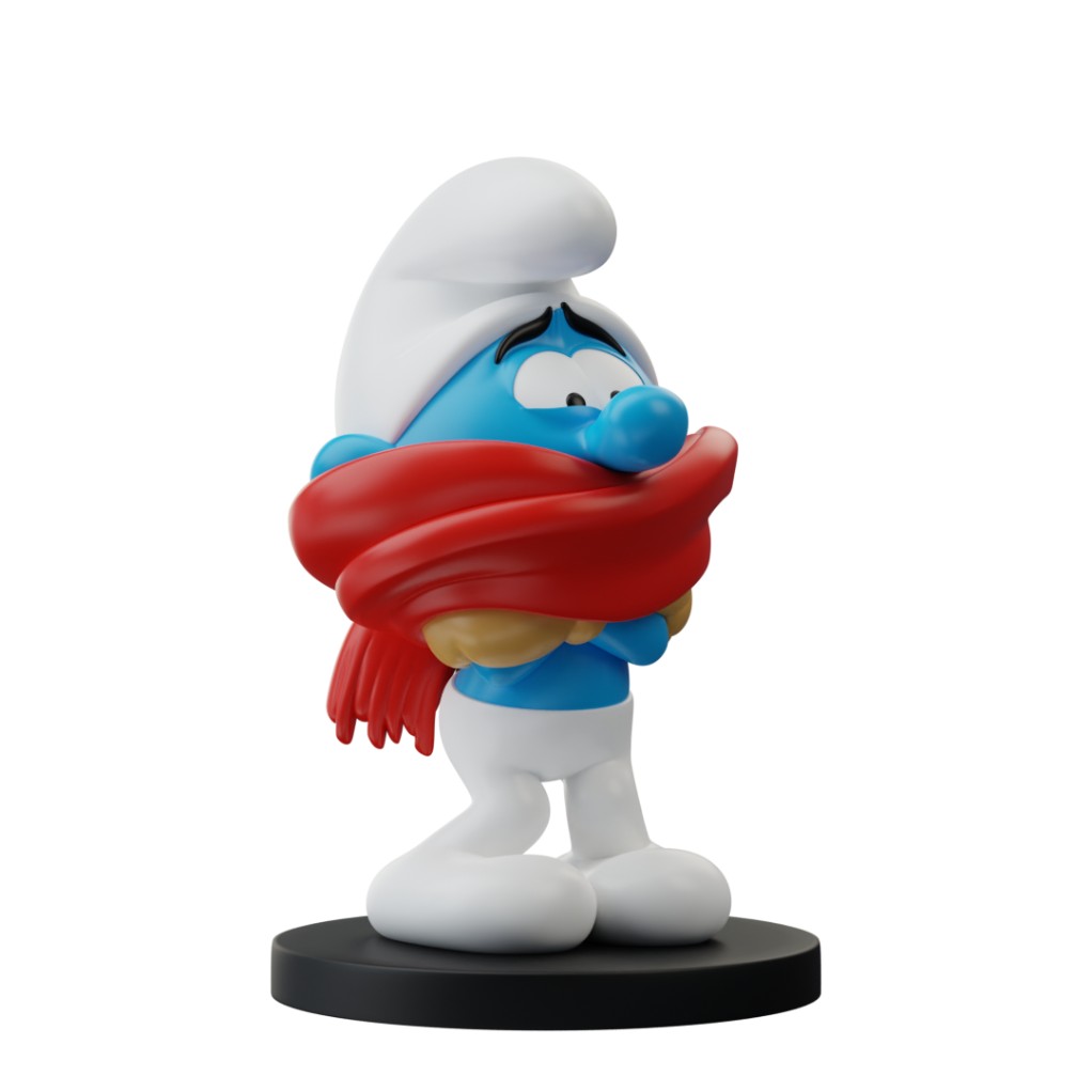 Figurine Les Schtroumpfs - Schtroumpf Frileux - principal