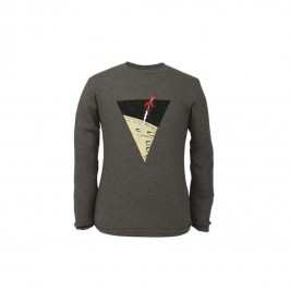 Sweat-Shirt Tintin Triangle Fusée Gris Foncé