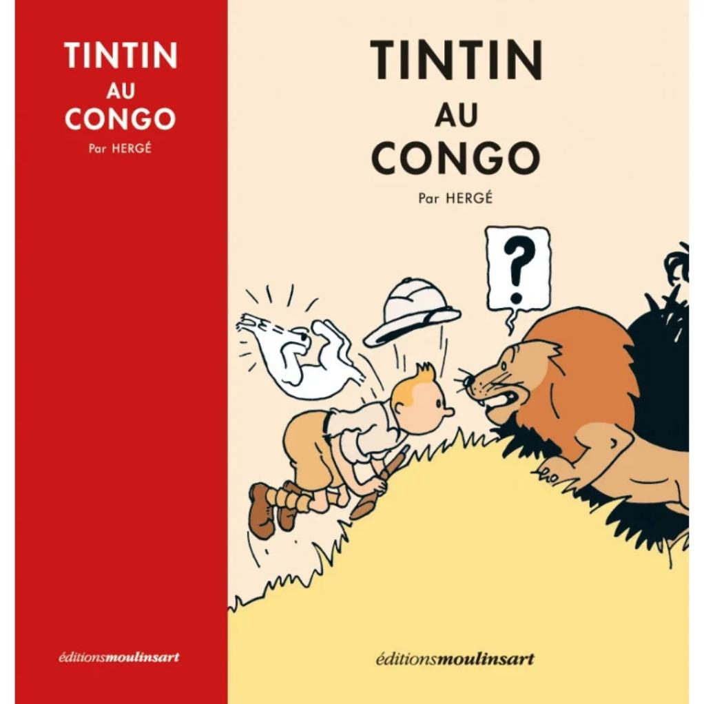 Tintin au Congo version colorisée - Coffret lithographies - secondaire-1