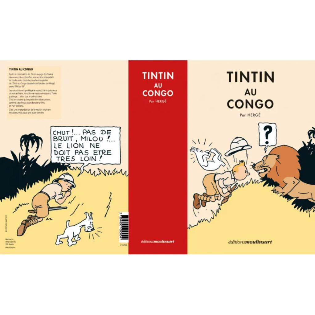 Tintin au Congo version colorisée - Coffret lithographies - secondaire-2