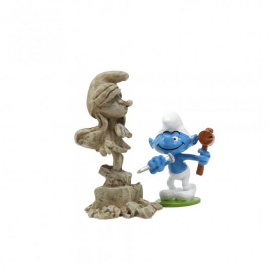 Figurine Pixi Schtroumpf Sculpteur - secondaire-1