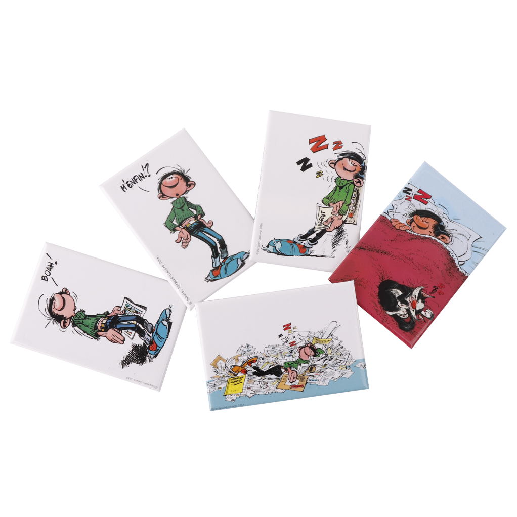 Pack Magnet Gaston Lagaffe - Paresse ! - secondaire-1