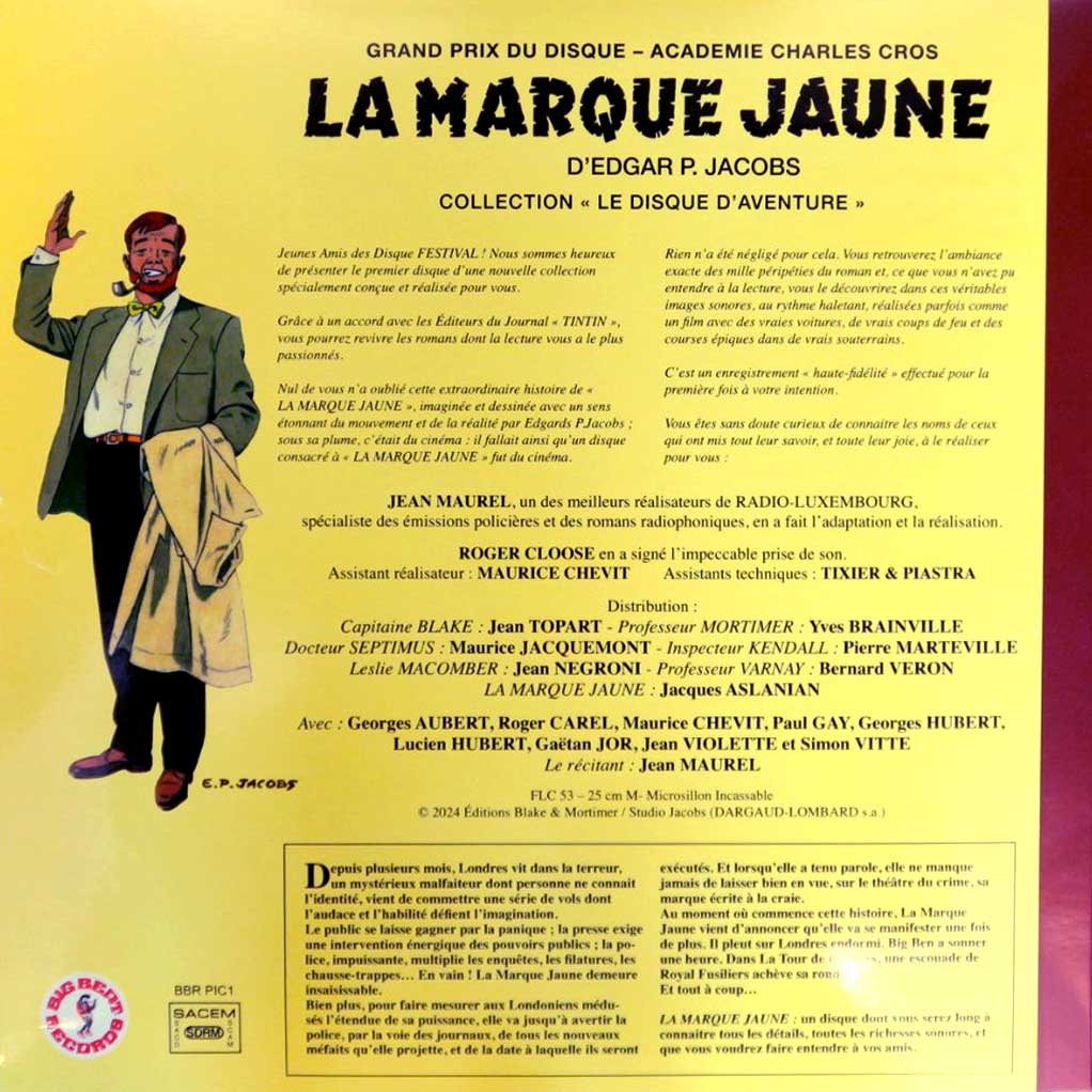 Vinyle Blake et Mortimer - La Marque Jaune - secondaire-1