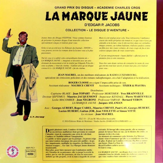 Vinyle Blake et Mortimer - La Marque Jaune - secondaire-1