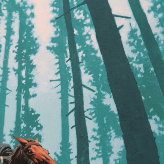 Digigraphie Undertaker - Poursuite en forêt - secondaire-3