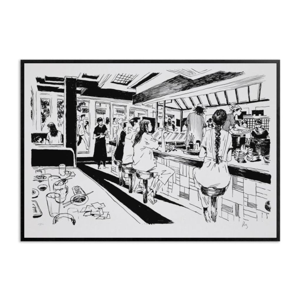 Sérigraphie - Midi à Tokyo - Pierre-Henry Gomont - secondaire-6