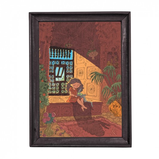 Digigraphie Joann Sfar Le Chat du Rabbin - Zlabya et le Chat - secondaire-1