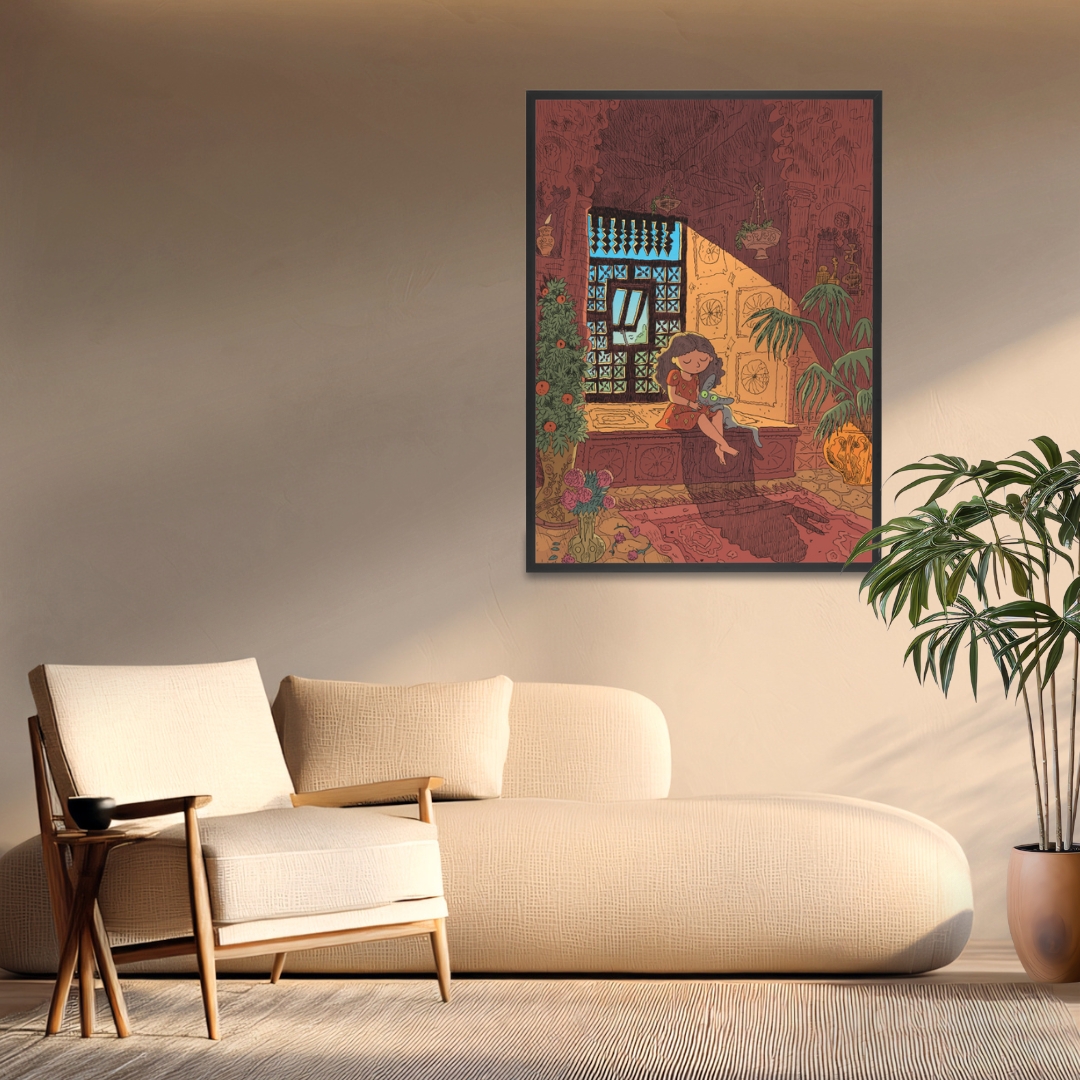 Digigraphie Joann Sfar Le Chat du Rabbin - Zlabya et le Chat - secondaire-3