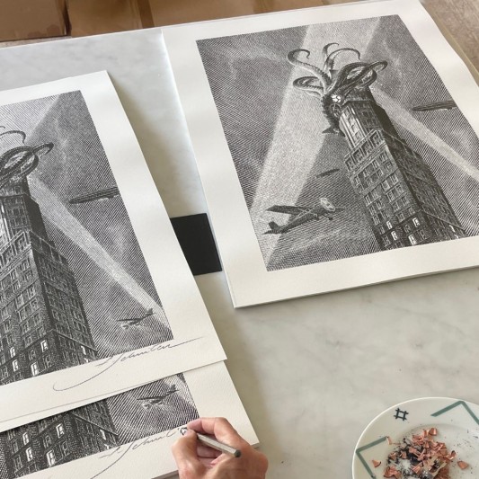 Tirage Offset Schuiten - Le retour du Capitaine Nemo - Tour Perret - secondaire-2