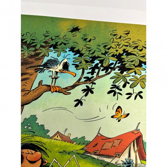 Tirage d'art - Gaston - Couverture du Journal Spirou de juin 2026 - secondaire-4