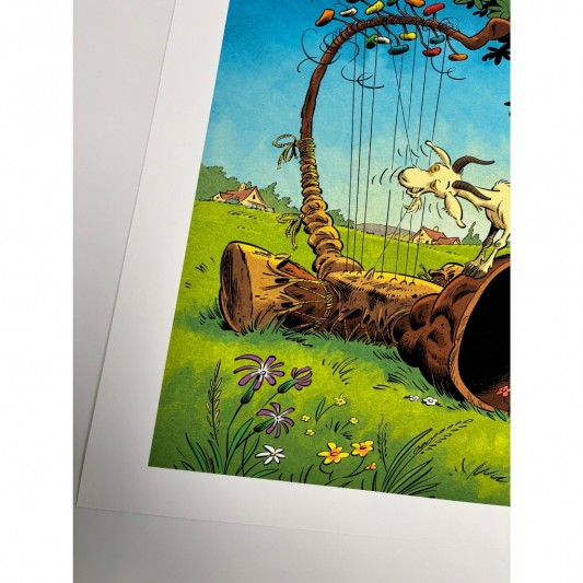 Tirage d'art - Gaston - Couverture du Journal Spirou de juin 2026 - secondaire-7