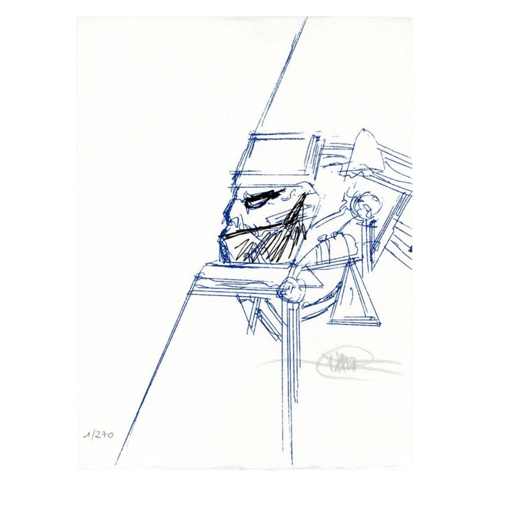 Tirage de Luxe - Fureur de traits II - Études - Philippe Druillet - secondaire-1