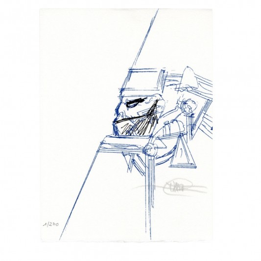Tirage de Luxe - Fureur de traits II - Études - Philippe Druillet - secondaire-1