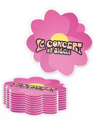 Stickers Flower Power - Le concert du siècle